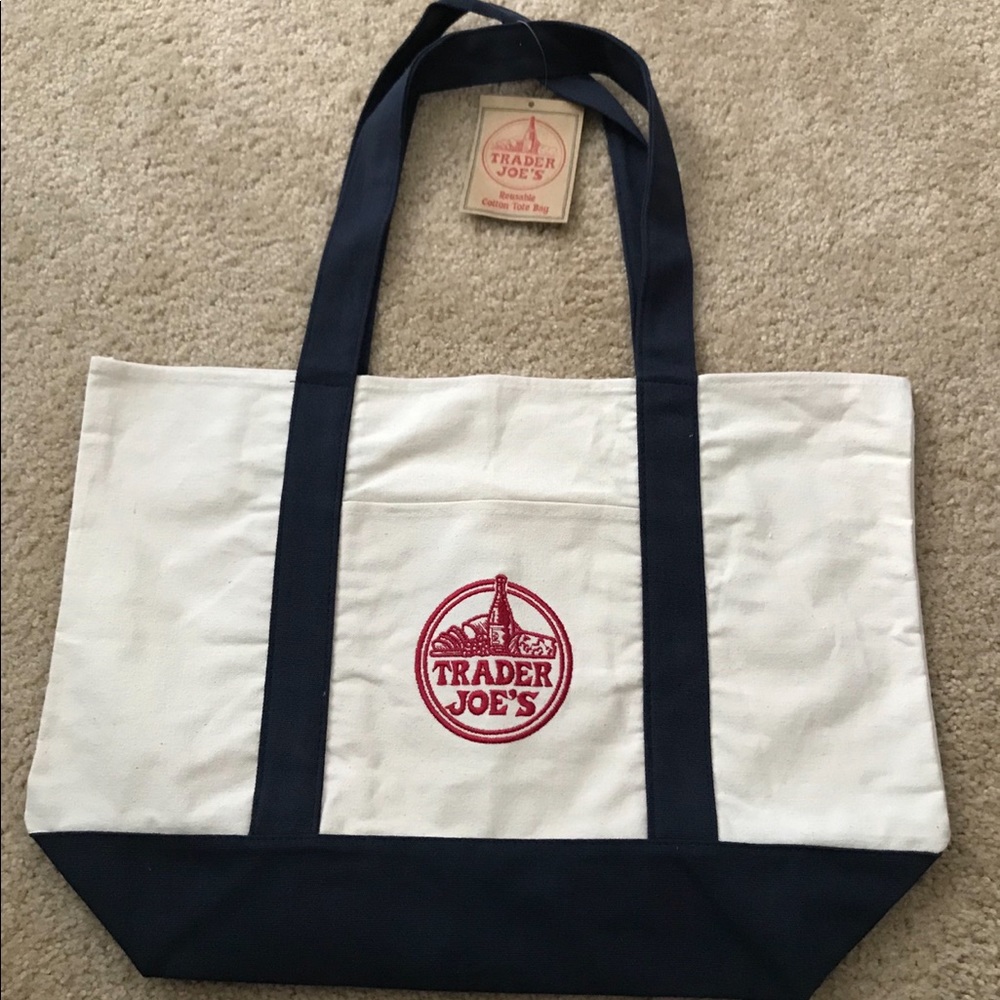NWT 1 Trader Joe's Reusable Canvas ♻️Eco Tote Bag